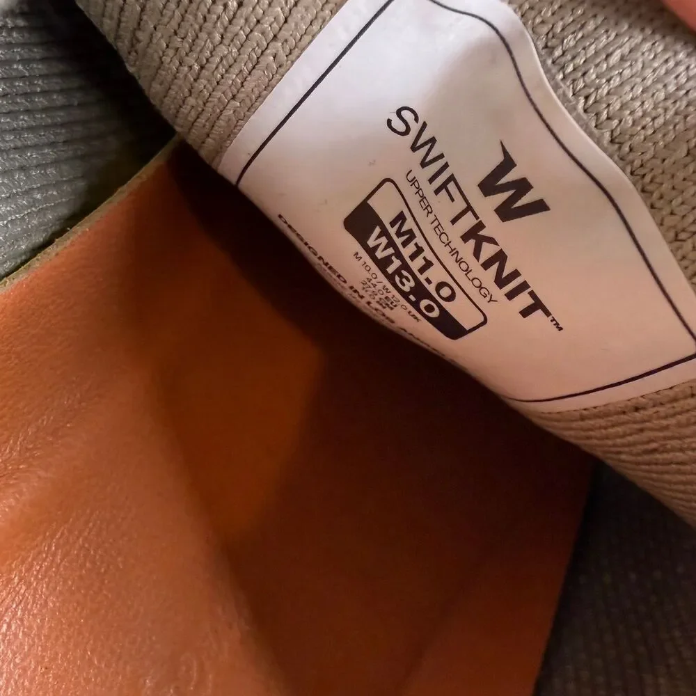 Wolf & Shepherd SwiftKnit Men's 11 Desert Tan Mesh Low Derby Sneakers Shoes